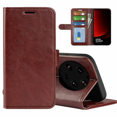 Xiaomi 13 Ultra Hoesje - MobyDefend Wallet Book Case (Sluiting Achterkant) - Bruin