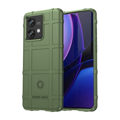 Motorola Edge 40 Neo Hoesje - Mobydefend Rugged Shield TPU Backcover - Groen