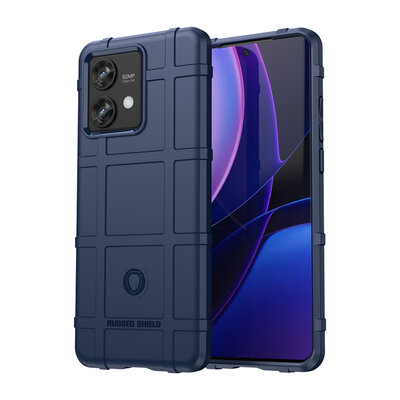 Motorola Edge 40 Neo Hoesje - Mobydefend Rugged Shield TPU Backcover - Blauw