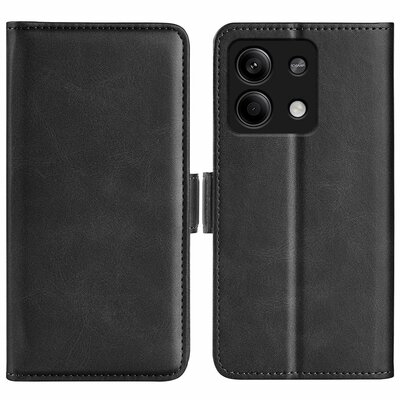 Xiaomi Redmi Note 13 5G Hoesje - MobyDefend Luxe Wallet Book Case (Sluiting Zijkant) - Zwart