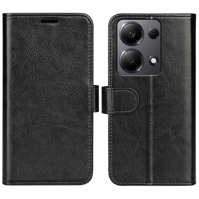 Xiaomi Redmi Note 13 Pro 4G Hoesje - MobyDefend Wallet Book Case (Sluiting Achterkant) - Zwart