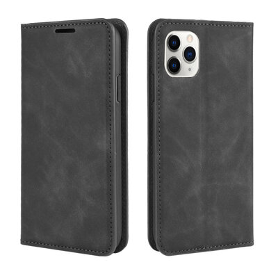 iPhone 11 Pro Hoesje - Luxe Wallet Bookcase (Magnetische Sluiting) - Zwart