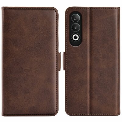 OnePlus Nord CE 4 Hoesje - MobyDefend Luxe Wallet Book Case (Sluiting Zijkant) - Bruin