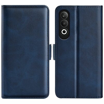 OnePlus Nord CE 4 Hoesje - MobyDefend Luxe Wallet Book Case (Sluiting Zijkant) - Blauw