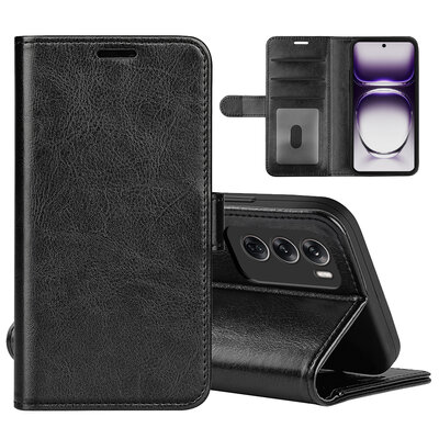 Oppo Reno12 Pro Hoesje - MobyDefend Wallet Book Case (Sluiting Achterkant) - Zwart
