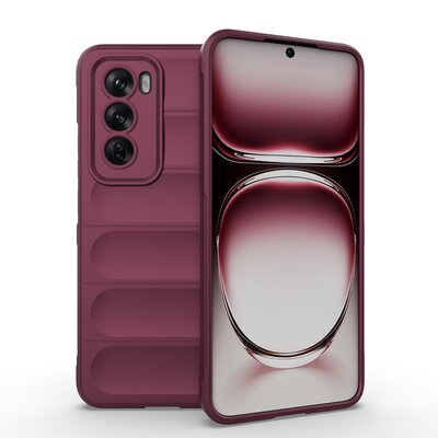 Oppo Reno12 Hoesje - MobyDefend TPU Gripcase - Paars
