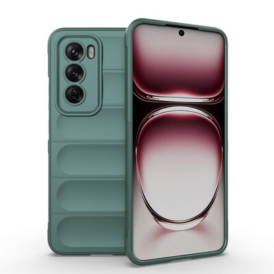 Oppo Reno12 Hoesje - MobyDefend TPU Gripcase - Groen