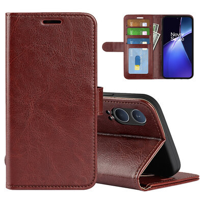 OnePlus Nord CE 4 Lite Hoesje - MobyDefend Wallet Book Case (Sluiting Achterkant) - Bruin