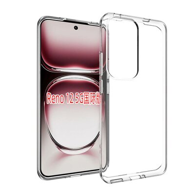 Oppo Reno12 Hoesje - MobyDefend Transparante TPU Backcover - Volledig Doorzichtig