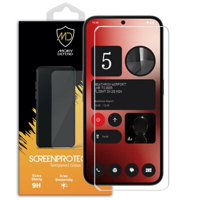 Nothing Phone (2a) / Nothing Phone (2a) Plus Screenprotector - MobyDefend Case-Friendly Screensaver - Gehard Glas