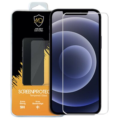 Apple iPhone 12 Mini screenprotector - MobyDefend Case-Friendly Screensaver - Gehard Glas