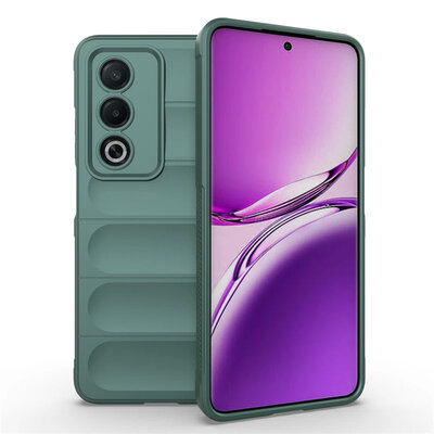 Oppo A80 5G Hoesje - MobyDefend TPU Gripcase - Groen