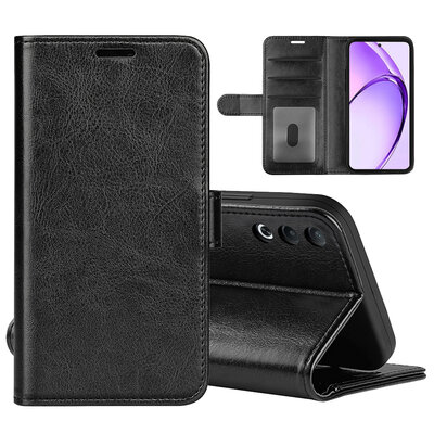 Oppo A80 5G Hoesje - MobyDefend Wallet Book Case (Sluiting Achterkant) - Zwart