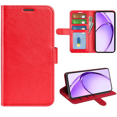 Oppo A80 5G Hoesje - MobyDefend Wallet Book Case (Sluiting Achterkant) - Rood