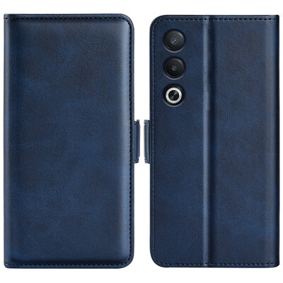 Oppo A80 5G Hoesje - MobyDefend Luxe Wallet Book Case (Sluiting Zijkant) - Blauw
