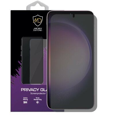 MobyDefend Samsung Galaxy S23 Screenprotector - HD Privacy Glass Screensaver