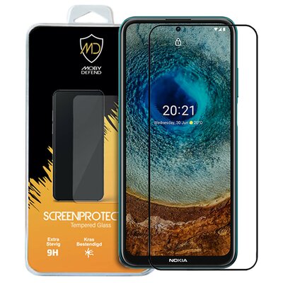 Nokia X10 / Nokia X20 Screenprotector - MobyDefend Screensaver Met Zwarte Randen - Gehard Glas