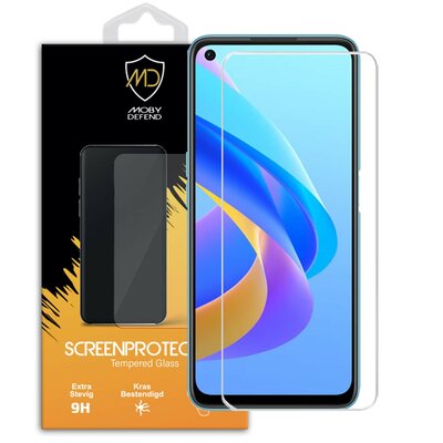Oppo A76 Screenprotector - MobyDefend Case-Friendly Screensaver - Gehard Glas