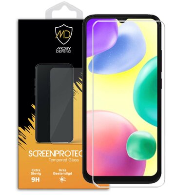 Xiaomi Redmi 10A Screenprotector - MobyDefend Case-Friendly Screensaver - Gehard Glas