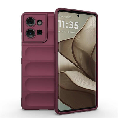 Motorola Edge 50 Hoesje - MobyDefend TPU Gripcase - Paars
