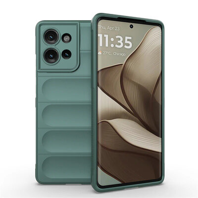 Motorola Edge 50 Hoesje - MobyDefend TPU Gripcase - Groen