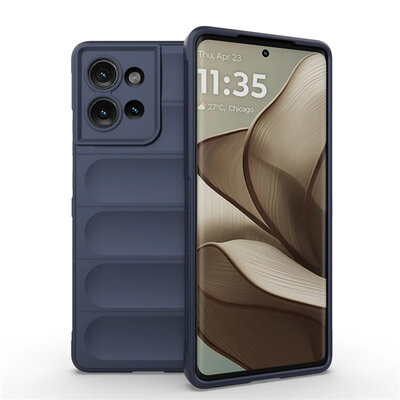 Motorola Edge 50 Hoesje - MobyDefend TPU Gripcase - Blauw