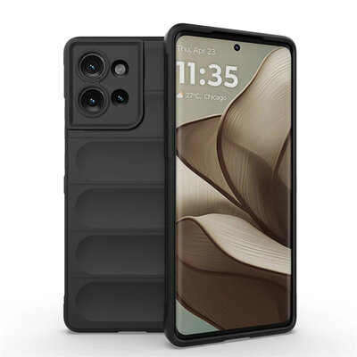 Motorola Edge 50 Hoesje - MobyDefend TPU Gripcase - Zwart