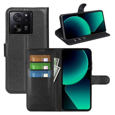 Xiaomi 13T / 13T Pro Hoesje - MobyDefend Kunstleren Wallet Book Case (Sluiting Voorkant) - Zwart