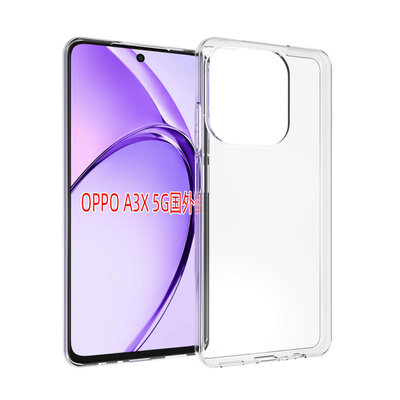 Oppo A60 5G / A40 / A40m Hoesje - MobyDefend Transparante TPU Backcover - Volledig Doorzichtig