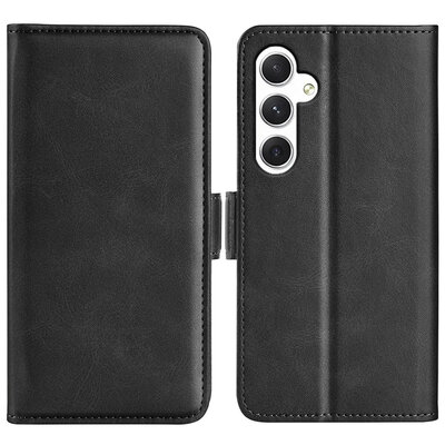 Samsung Galaxy S24 Hoesje - MobyDefend Luxe Wallet Book Case (Sluiting Zijkant) - Zwart