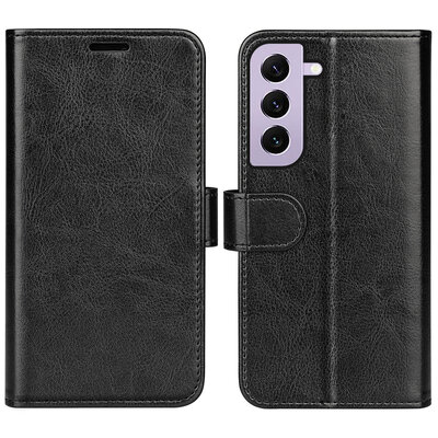 Samsung Galaxy S23 Hoesje - MobyDefend Wallet Book Case (Sluiting Achterkant) - Zwart