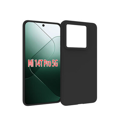 Xiaomi 14T Pro Hoesje - MobyDefend TPU Backcover - Mat Zwart