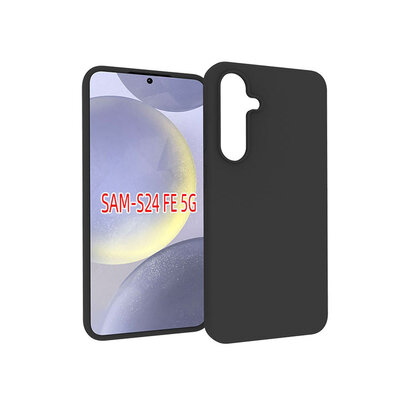 Samsung Galaxy S24 FE Hoesje - MobyDefend TPU Backcover - Mat Zwart