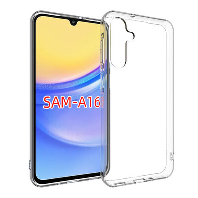 Samsung Galaxy A16 Hoesje - MobyDefend Transparante TPU Backcover - Volledig Doorzichtig