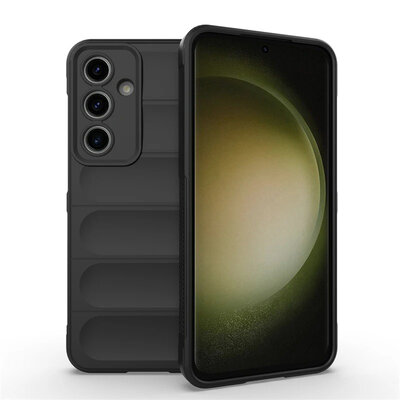 Samsung Galaxy S24 FE Hoesje - MobyDefend TPU Gripcase - Zwart