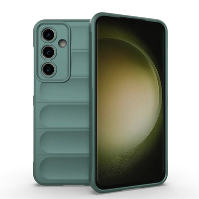 Samsung Galaxy S24 FE Hoesje - MobyDefend TPU Gripcase - Groen