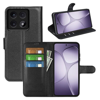 Xiaomi 14T Pro Hoesje - MobyDefend Kunstleren Wallet Book Case (Sluiting Voorkant) - Zwart