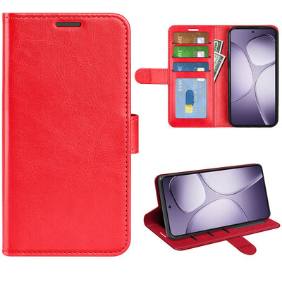 Xiaomi 14T Pro Hoesje - MobyDefend Wallet Book Case (Sluiting Achterkant) - Rood