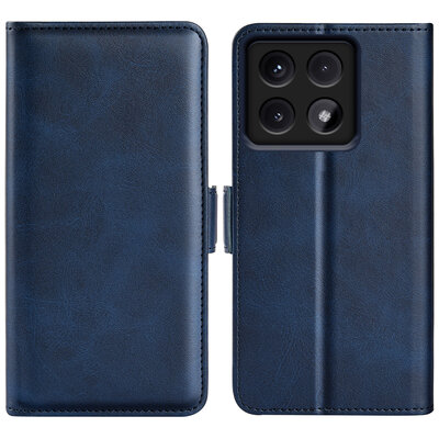 Xiaomi 14T Pro Hoesje - MobyDefend Luxe Wallet Book Case (Sluiting Zijkant) - Blauw