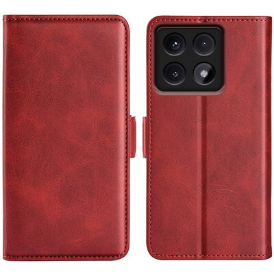 Xiaomi 14T Pro Hoesje - MobyDefend Luxe Wallet Book Case (Sluiting Zijkant) - Rood