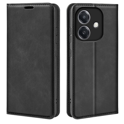 Oppo A60 5G / A40 / A40m Hoesje - MobyDefend Luxe Wallet Bookcase (Magnetische Sluiting) - Zwart