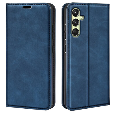 Samsung Galaxy A16 Hoesje - MobyDefend Luxe Wallet Bookcase (Magnetische Sluiting) - Blauw