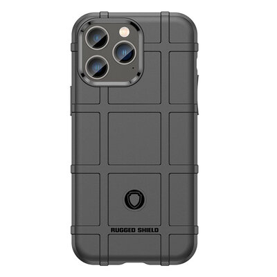 iPhone 14 Pro Max Hoesje - Mobydefend Rugged Shield TPU Backcover - Zwart