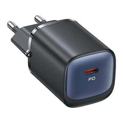 USAMS Wall charger - Oplader met 1 USB-C poort - 20W - PD2.0 - Zwart