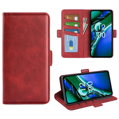 Nokia G42 Hoesje - MobyDefend Luxe Wallet Book Case (Sluiting Zijkant) - Rood