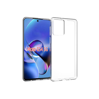 Motorola Moto G54 Hoesje - MobyDefend Transparante TPU Backcover - Volledig Doorzichtig