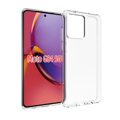 Motorola Moto G84 Hoesje - MobyDefend Transparante TPU Backcover - Volledig Doorzichtig