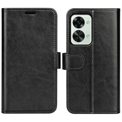 OnePlus Nord 2T Hoesje - MobyDefend Wallet Book Case (Sluiting Achterkant) - Zwart