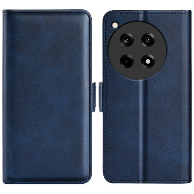OnePlus 12R Hoesje - MobyDefend Luxe Wallet Book Case (Sluiting Zijkant) - Blauw