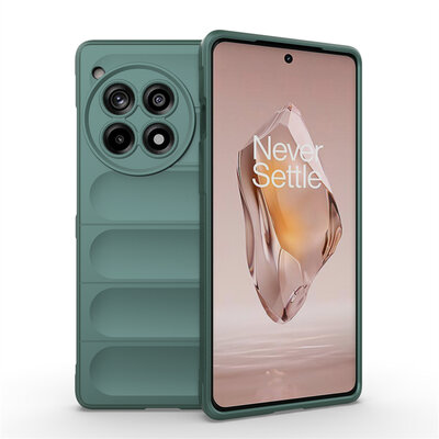 OnePlus 12R Hoesje - MobyDefend TPU Gripcase - Groen